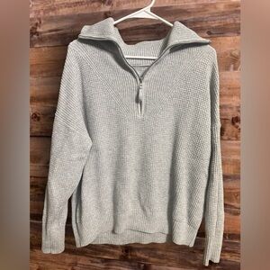 Aerie Waffle-Knit Quarter Zip